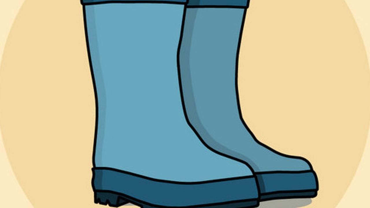 Blue Rain Boots