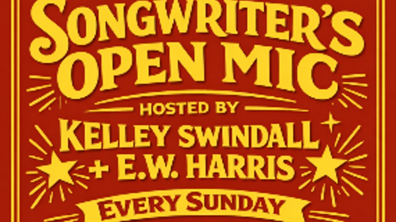 Sunday Songwriter's Open Mic Every Week at Lucinda's