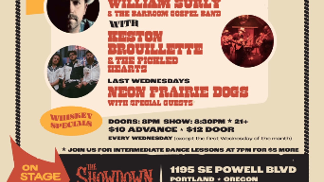 Whiskey Wednesday with The Neon Prairie Dogs