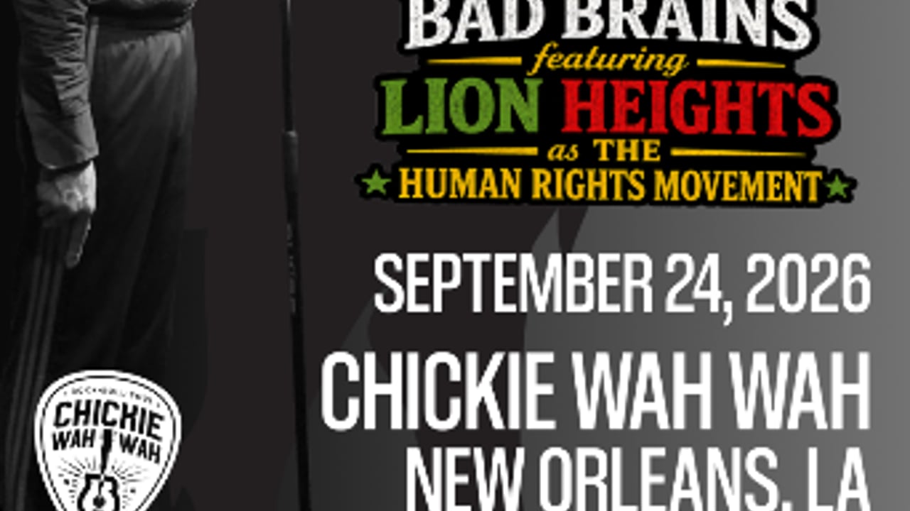 HR of Bad Brains ft. Lion Heights as The Human Rights Movement