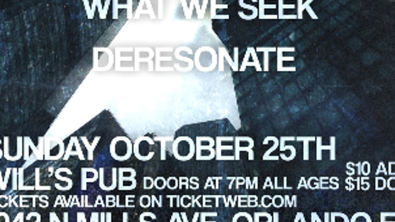 Coraline’s Collapse (‘Don’t Look Down’ Album Release Show)  with Playing With Knives, MUNGE, What We Seek, and Deresonate