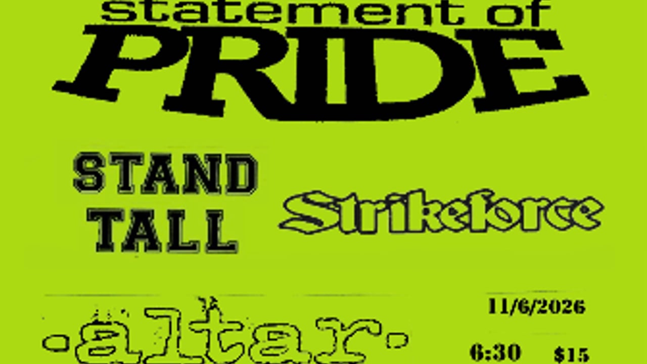 Statement of Pride/ Stand Tall/ Strikeforce/ altar/ Caged View/ From One Hell