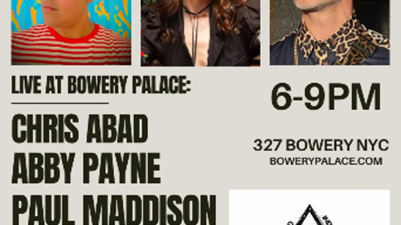 AIM Presents: Paul Maddison | Abby Payne | Chris Abad