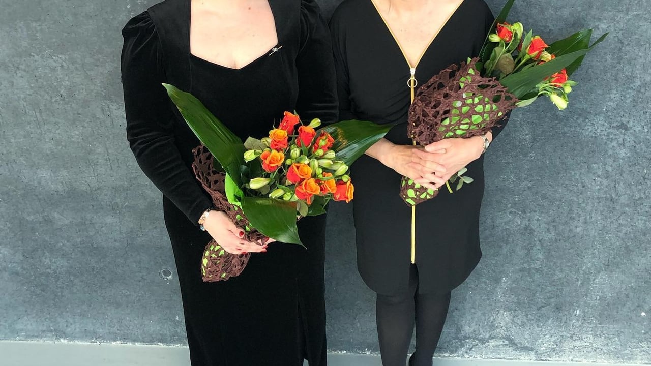 Nathalía Druzin Halldórsdóttir og Anna Guðný Guðmundsdóttir