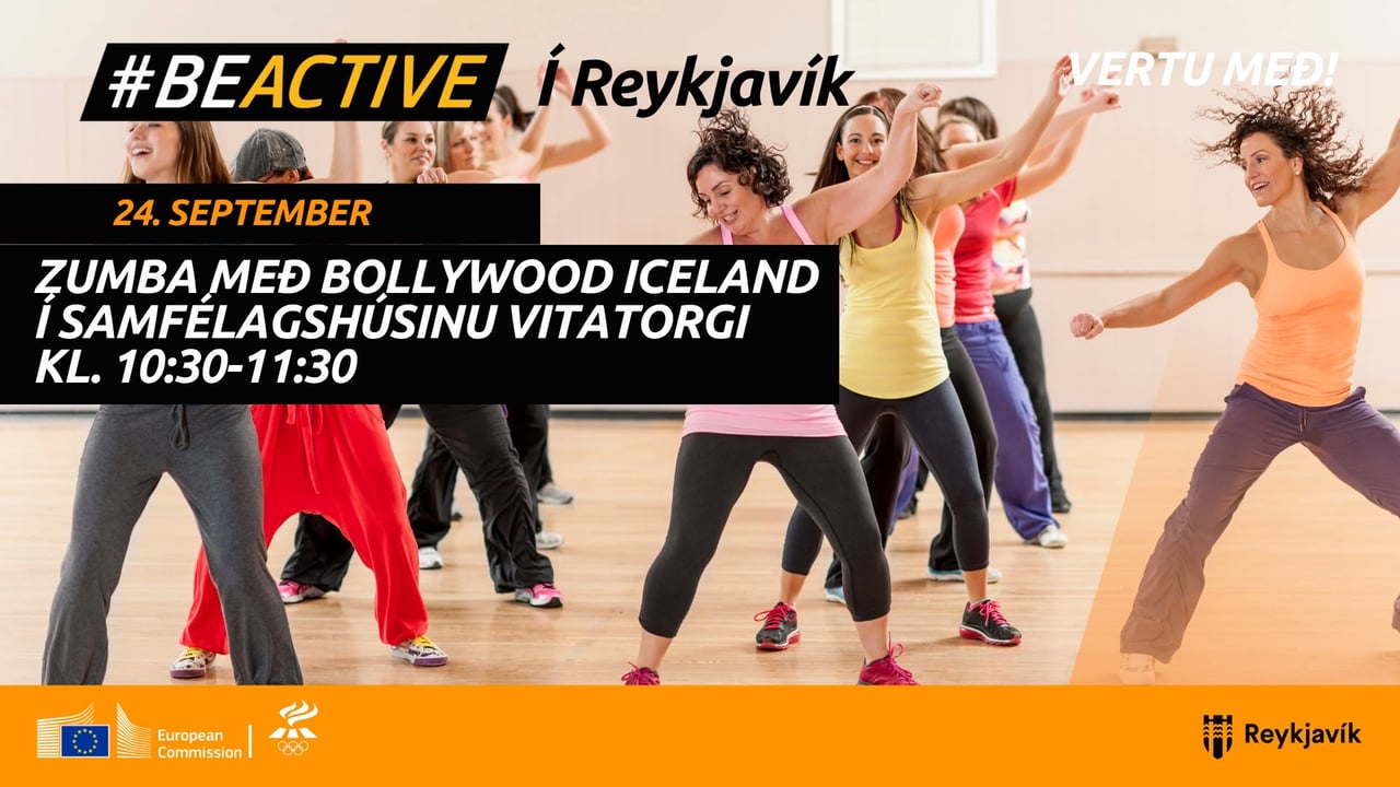 Zumba með Bollywood Iceland - BeActive í Reykjavík