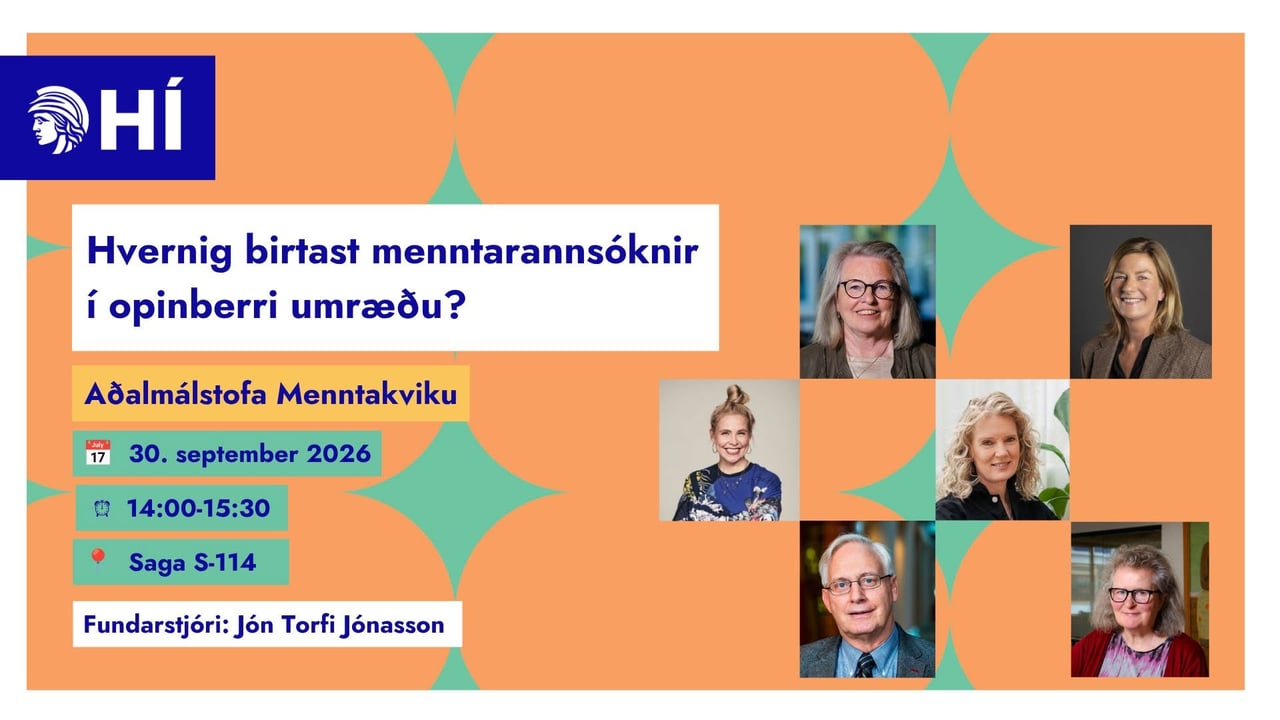 Hvernig birtast menntarannsóknir í opinberri umræðu?