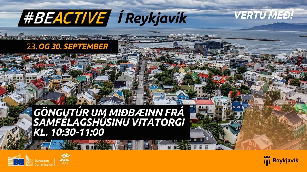 Göngutúr um miðbæinn - BeActive Reykjavík