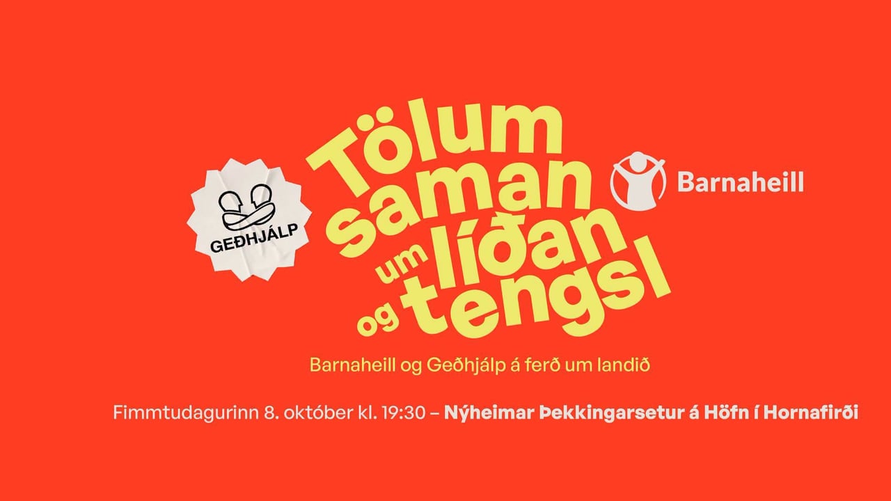 Tölum saman um líðan og tengsl - Barnaheill og Geðhjálp á ferð um landið