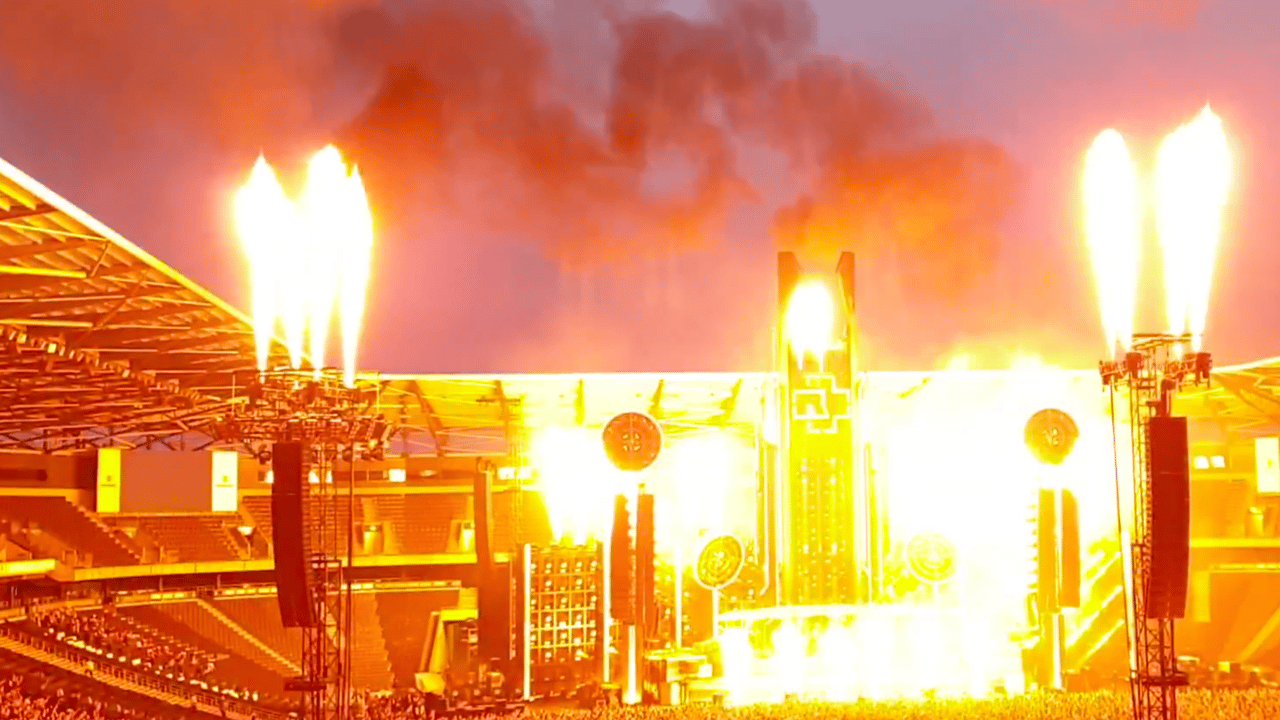 There are Pyrotechnics