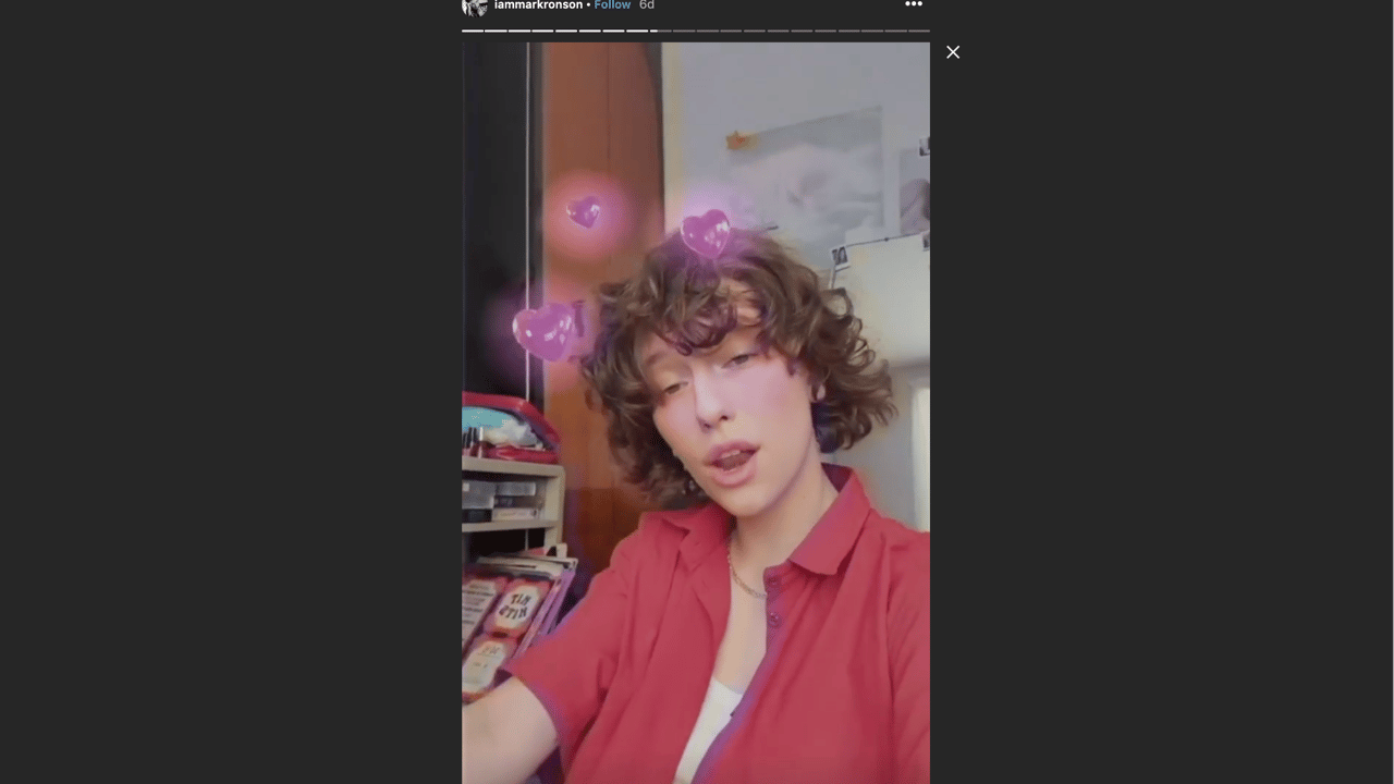 Mark Ronson's Latest Music Video is an Instagram Story
