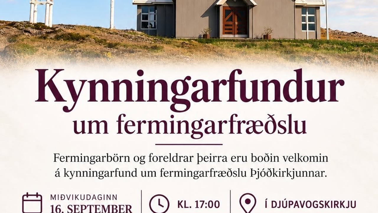 Kynningarfundur um fermingarfræðslu