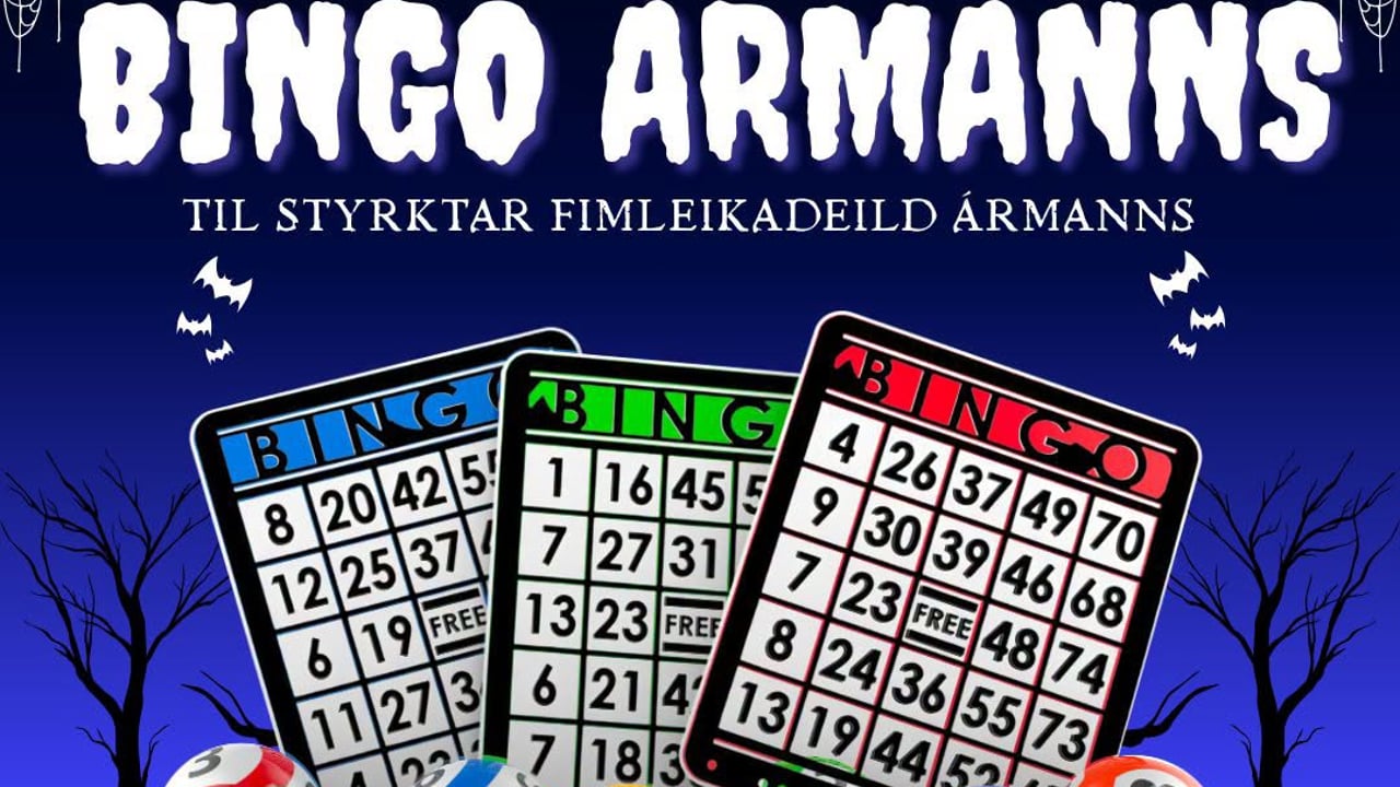 Halloween bingó fimleikadeildar Ármanns