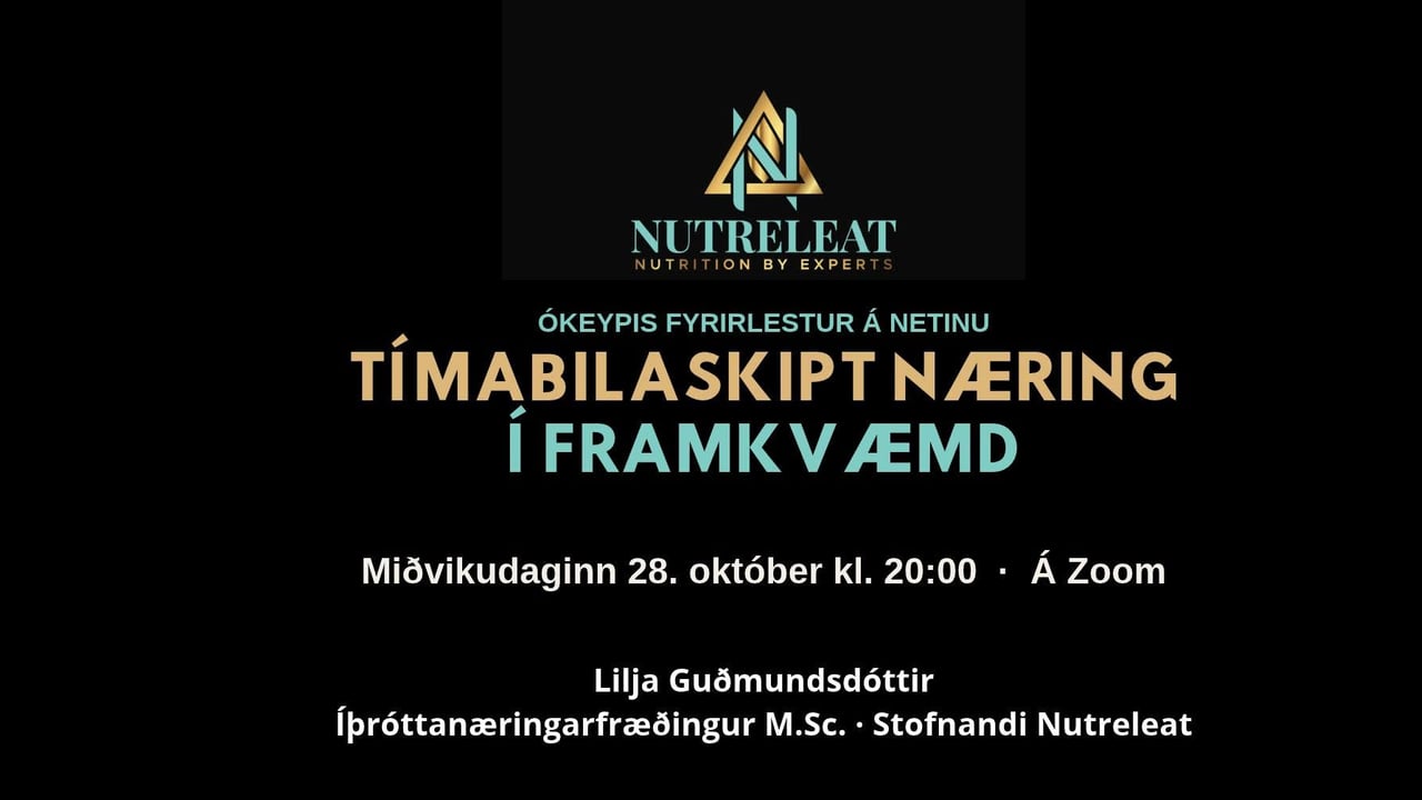 Tímabilaskipt næring í framkvæmd | Ókeypis fyrirlestur á netinu