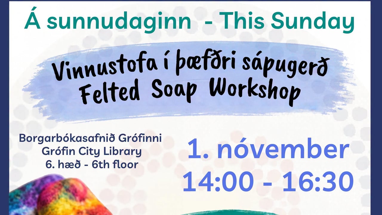 Söguhringur kvenna - Felted soap workshop