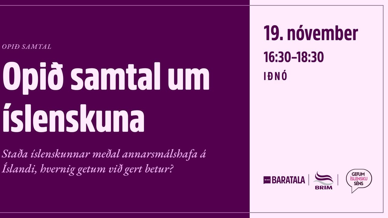 Opið samtal um íslenskuna