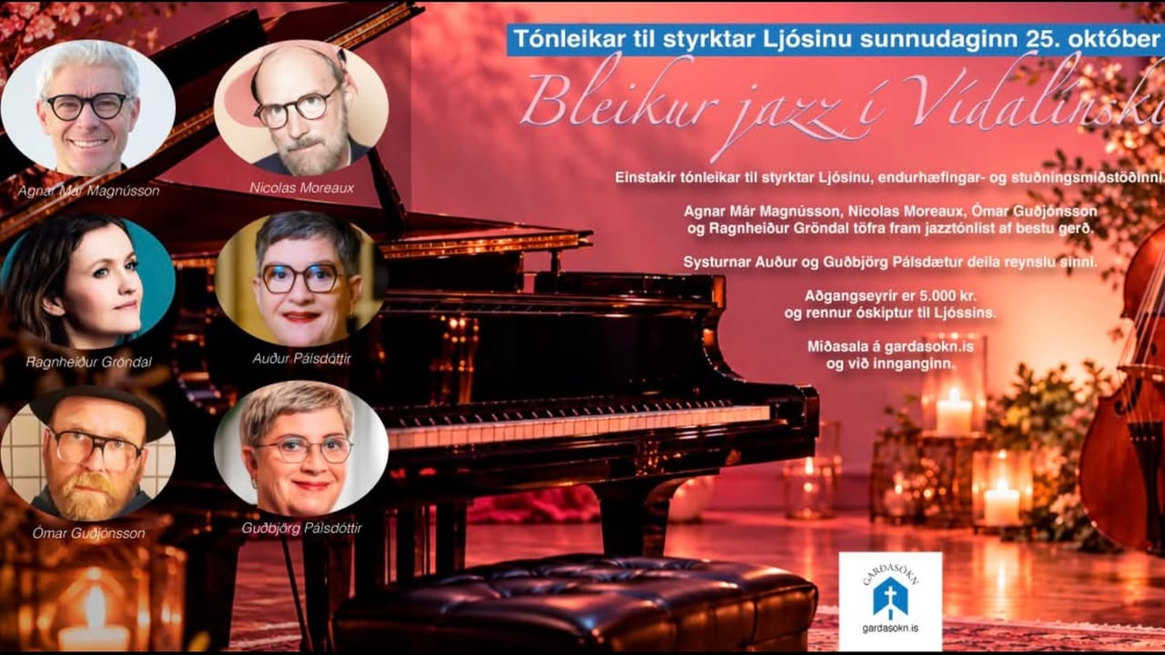 Bleikur jazz í Vídalínskirkju