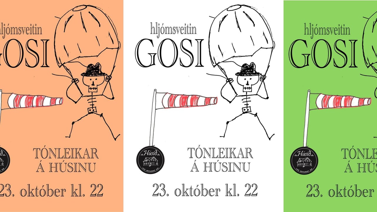 Gosi - tónleikar á húsinu!