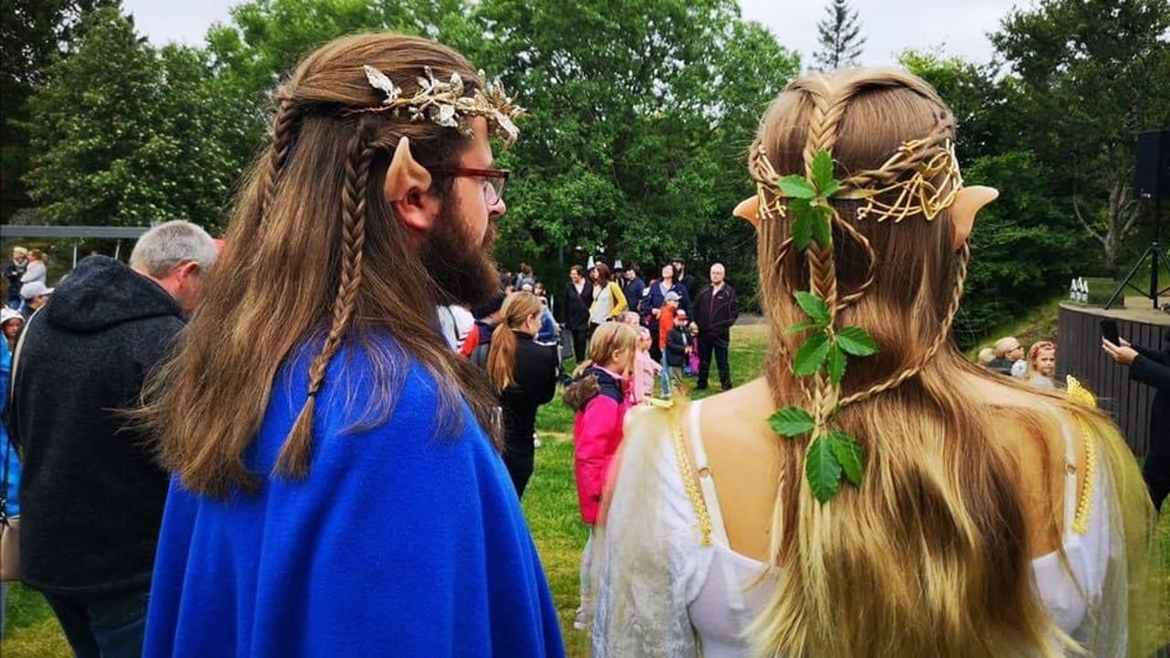 Hidden people festival in Hellisgerði