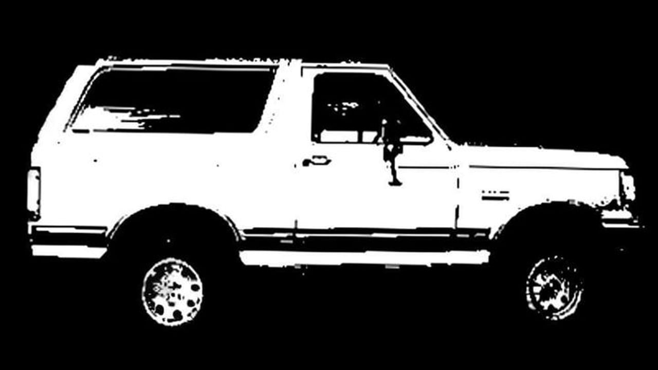 White Ford Bronco