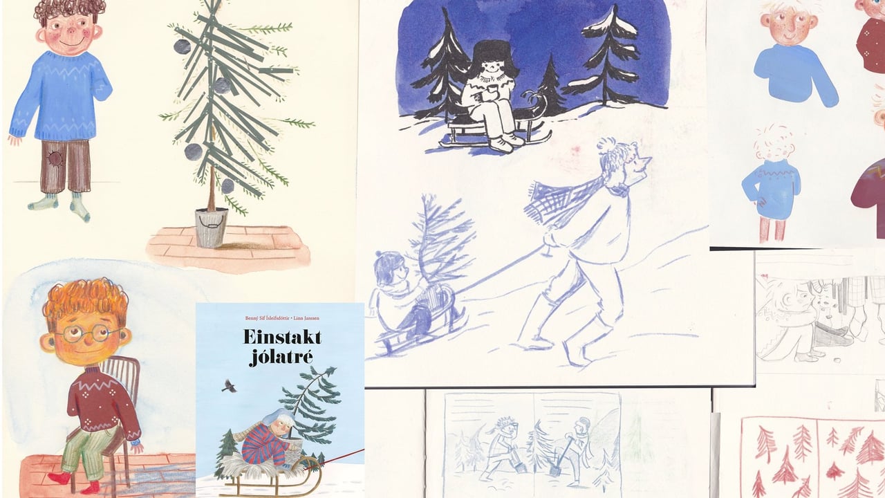 Sýning | Skissur verða að bók – Linn Janssen