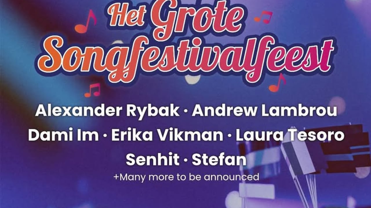 Amsterdam, Netherlands: Alexander Rybak at "Het Grote Songfestivalfeest"
