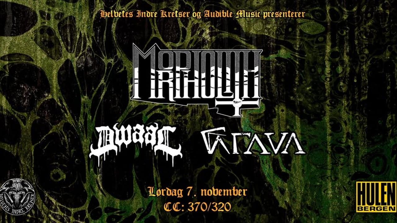 Doom til folket pres: Morpholith(IS) + Dwaal + Grava(DK/FO) || Hulen