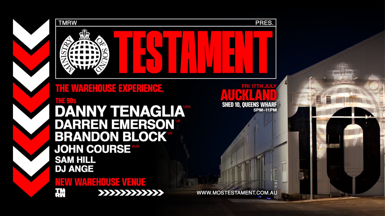 Ministry of Sound Testament - 90s Session, Auckland