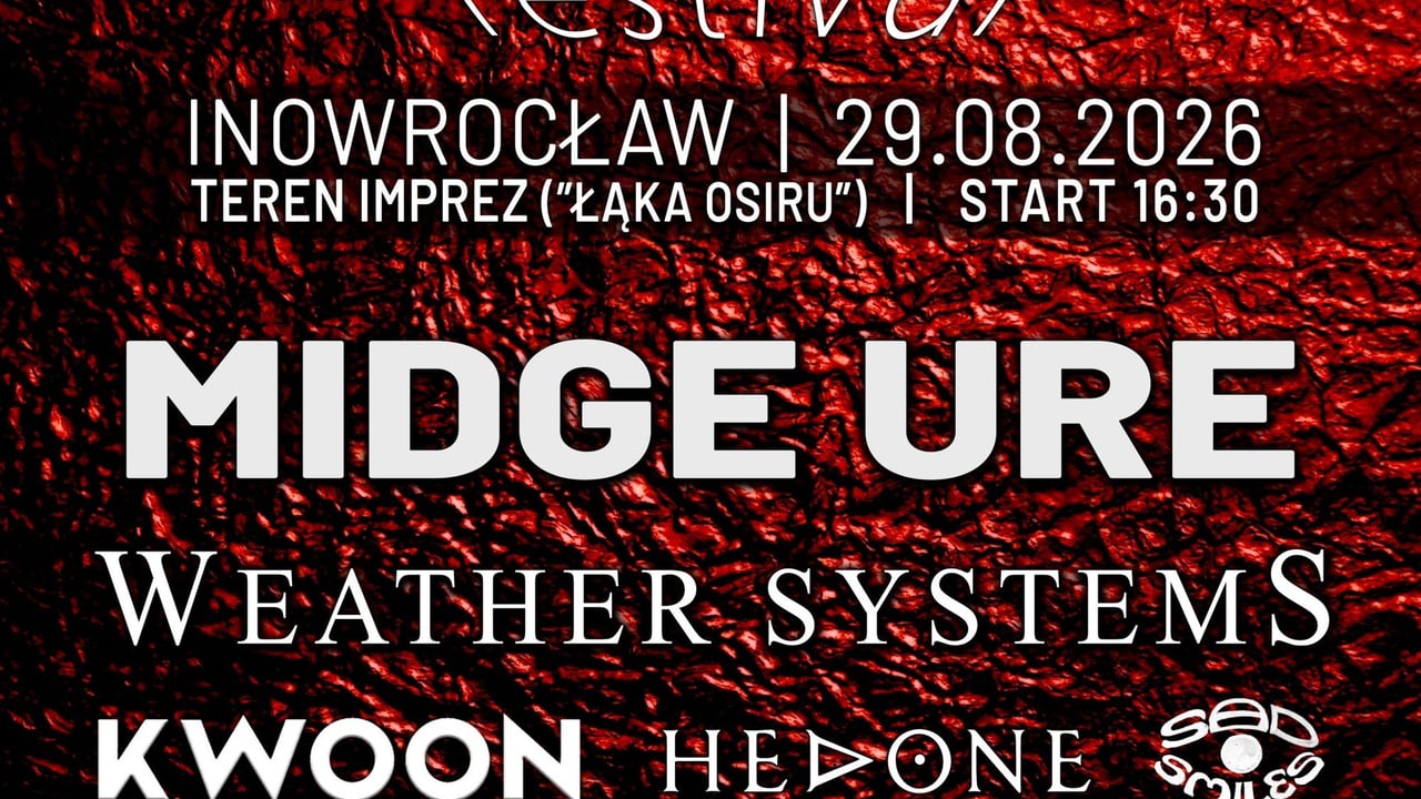 Ino Rock Festival 2026 - Midge Ure, Weather Systems, Kwoon i inni