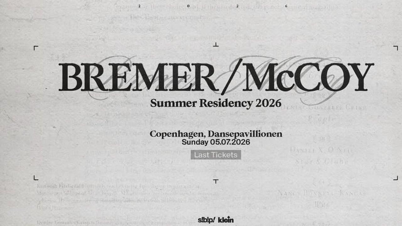 Bremer/McCoy - 05/07/26 | CPH Jazz Festival 2026 / UDSOLGT