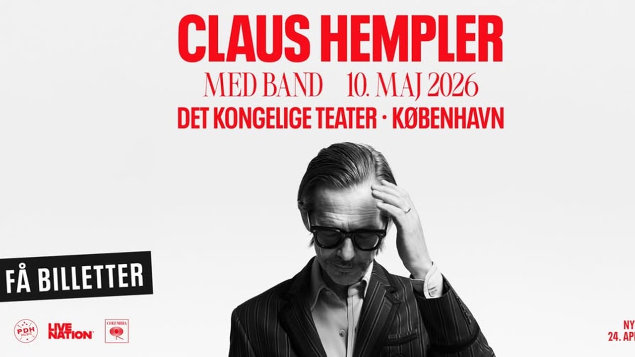Claus Hempler / Gamle Scene / 10. Maj 2026 - FÅ BILLETTER