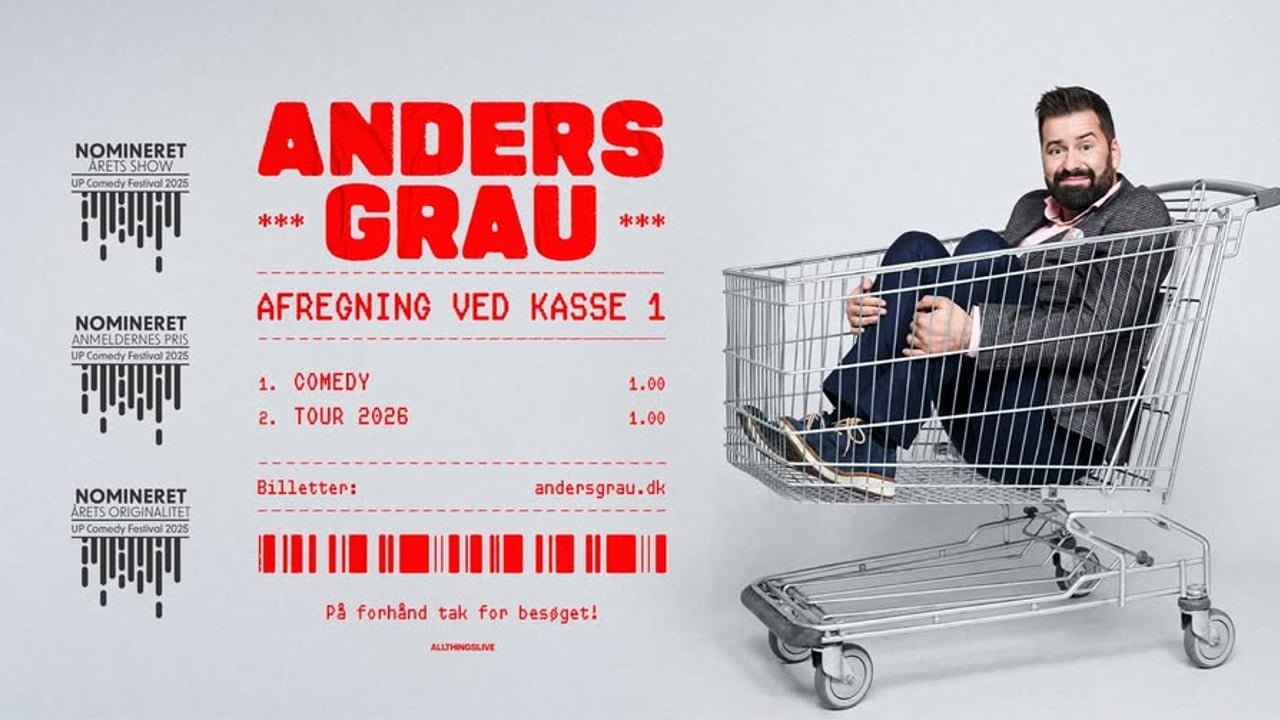 ANDERS GRAU - AFREGNING VED KASSE 1 - Hillerød, Støberihallen