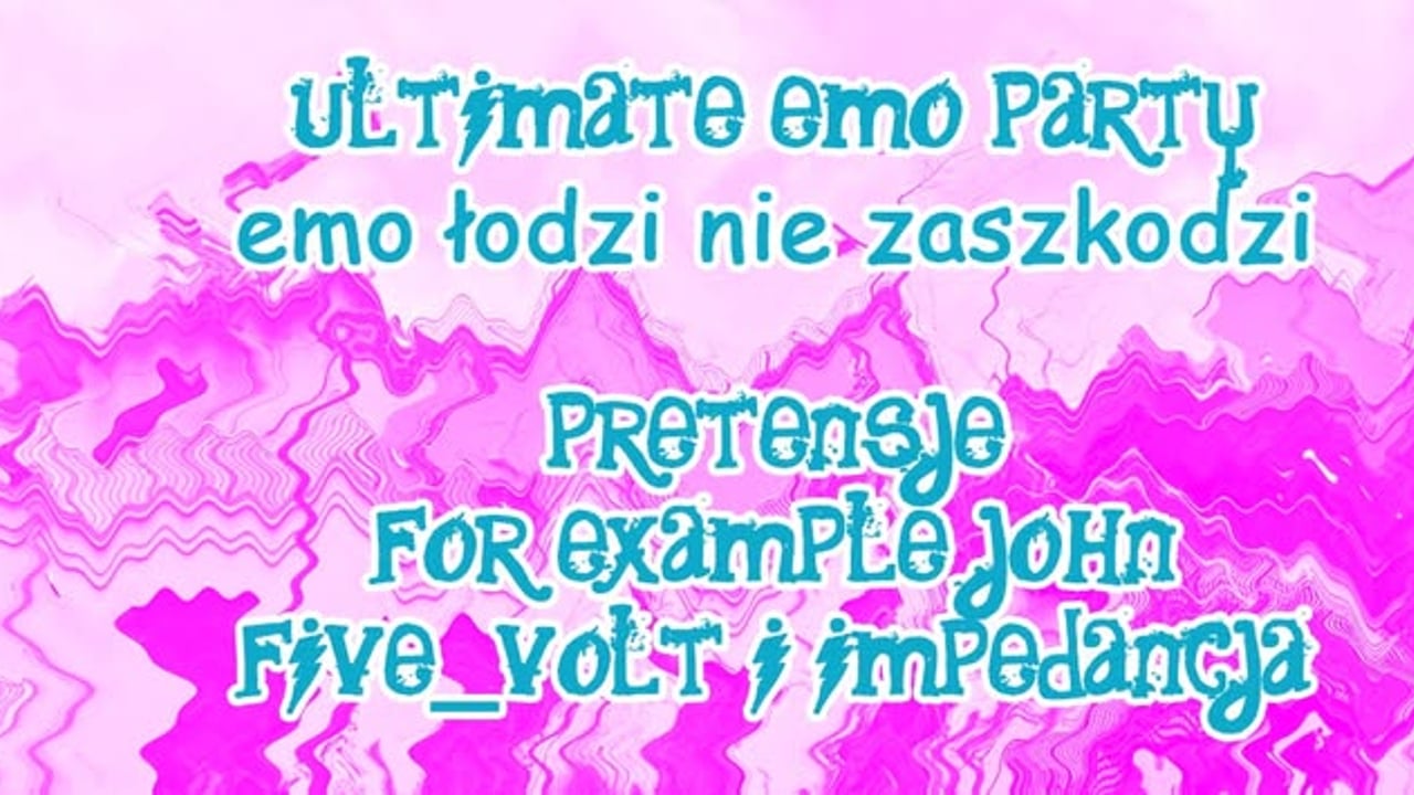 EMO ŁODZI NIE ZASZKODZI / Ultimate Emo Party 10.07 Taras Coffee OnBoard