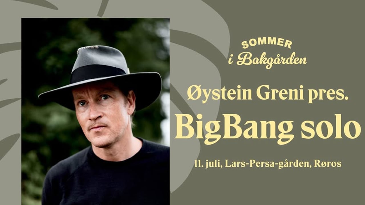 Øystein Greni presenterer BigBang solo // Sommer i bakgården