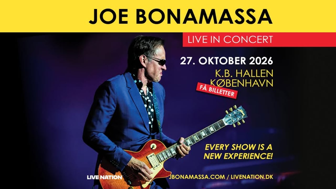 Joe Bonamassa // K.B. Hallen // 27. oktober 2026 // FÅ BILLETTER