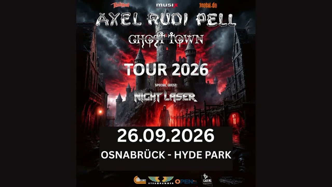 AXEL RUDI PELL & Special Guest Night Laser | GHOST TOWN TOUR 2026
