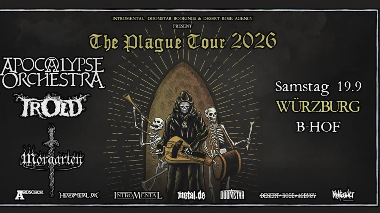Apocalypse Orchestra "The Plague Tour 2026" Support : Trold  | b-Hof Würzburg& Morgarten 