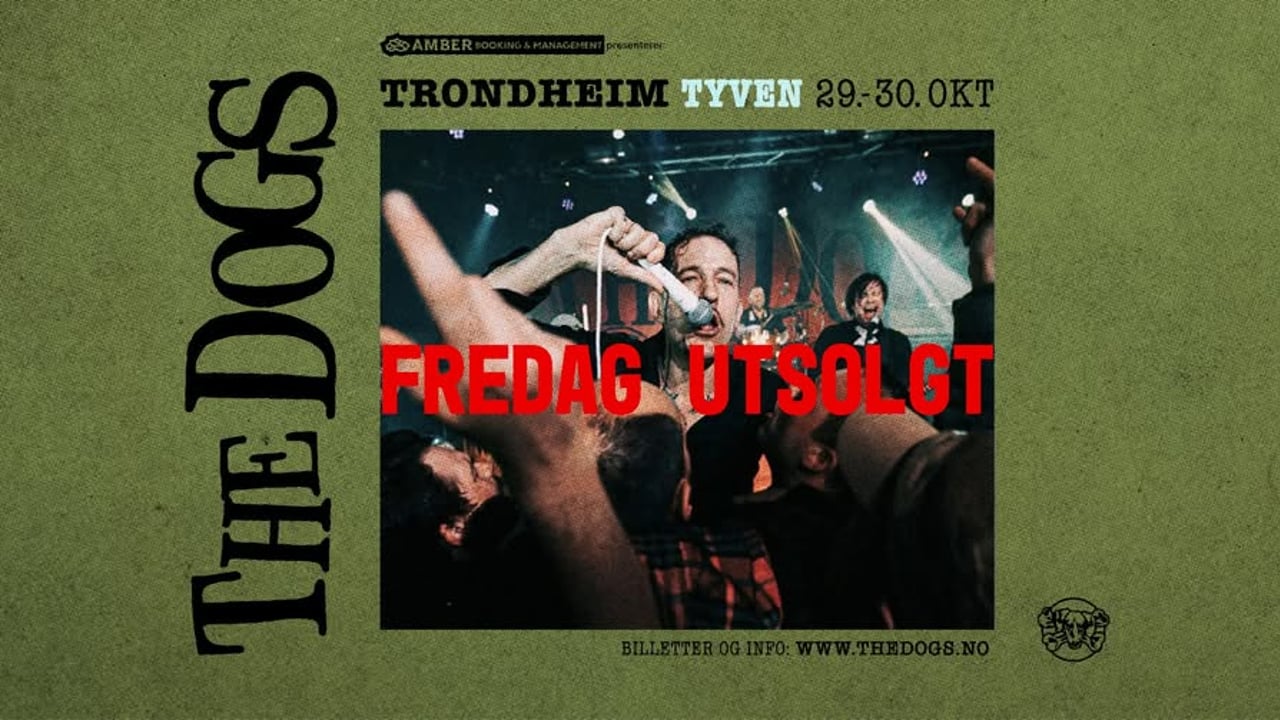 The Dogs @ Tyven (FREDAG) UTSOLGT!