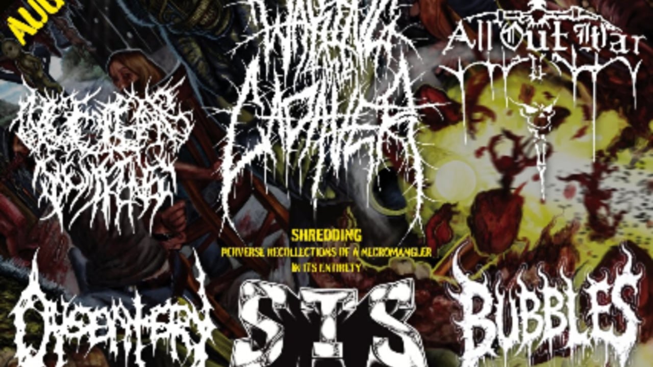 WAKING THE CADAVER 20 YEAR ANNIVERSARY SHOW FEATURING: NUCLEAR REMAINS, DYSENTERY STRENGTH, THROUGH SUFFERING, BUBBLES (REUNION), NJDOTS AND SCASM