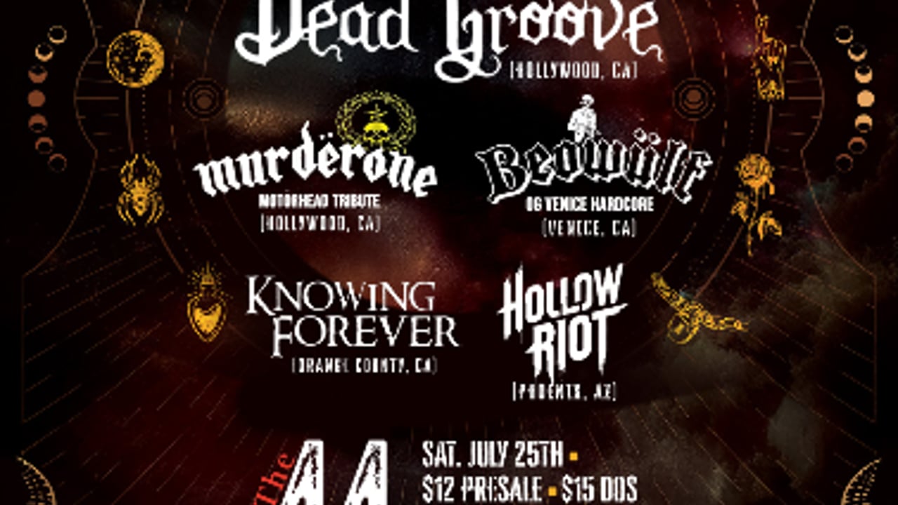 Fraxures w/ Dead Groove, Murderone, Beowulf, Knowing Forever, and Hollow Riot