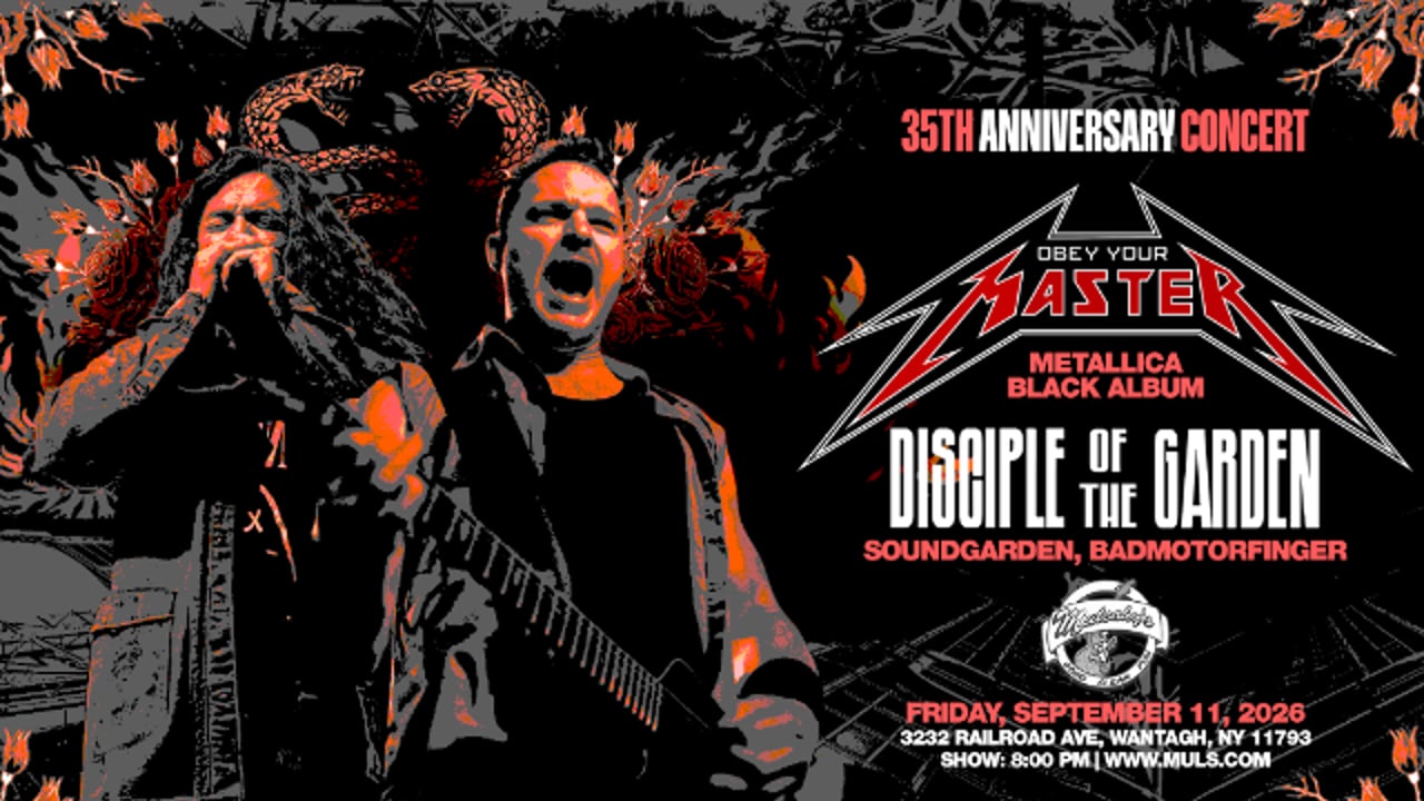 Obey Your Master - America’s #1 Best Metallica Tribute and Disciple of The Garden - Tribute to Chris Cornell, Soundgarden, Audioslave
