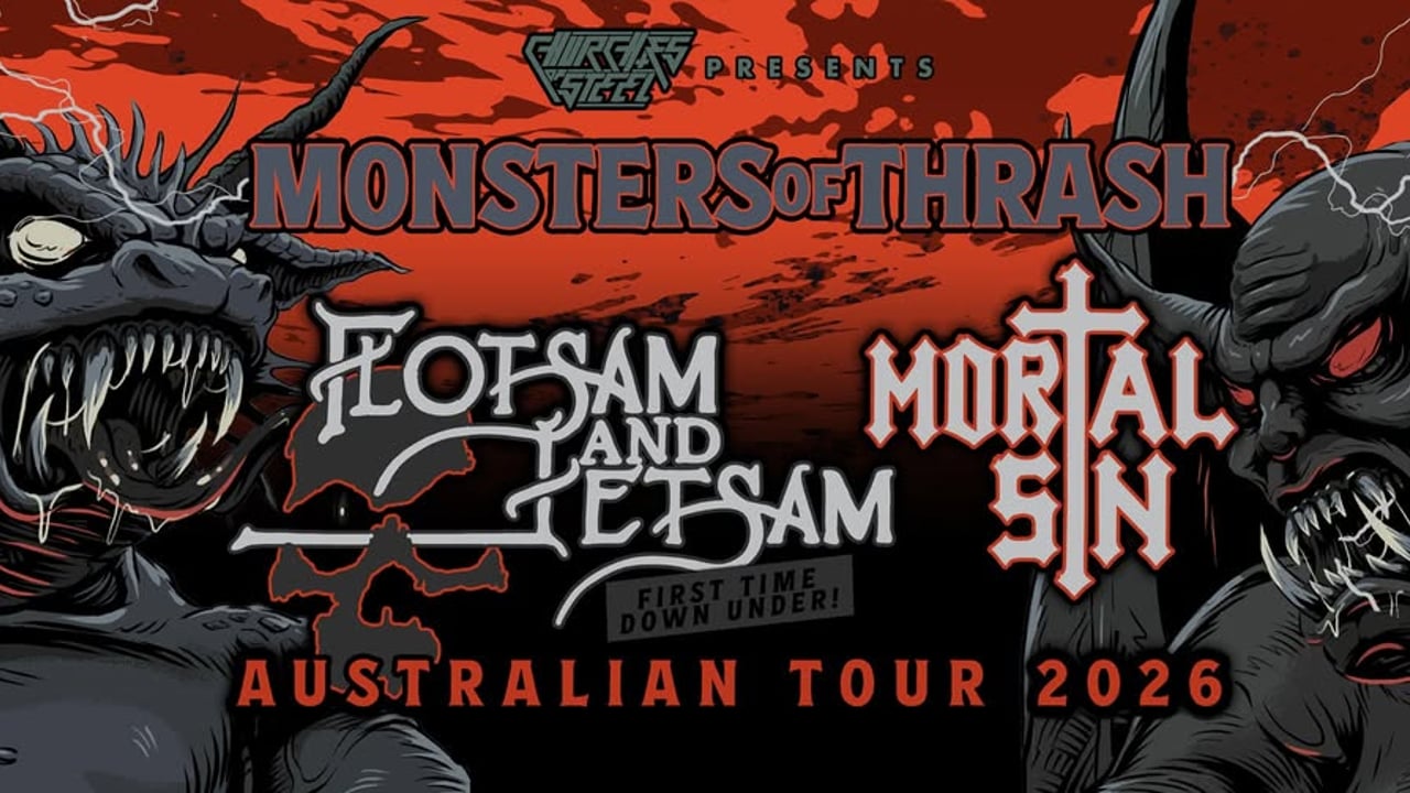 MONSTERS OF THRASH - FLOTSAM AND JETSAM (USA) + MORTAL SIN w/ Hidden Intent & Livewire - Brisbane