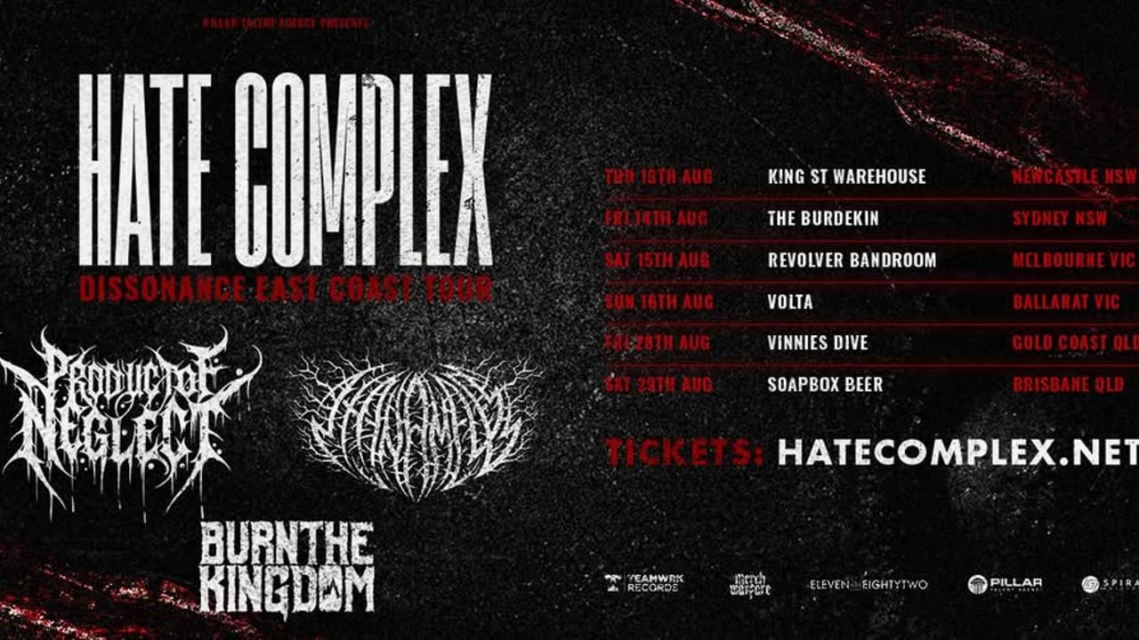 HATE COMPLEX | Gold Coast QLD | DISSONANCE EAST COAST TOUR