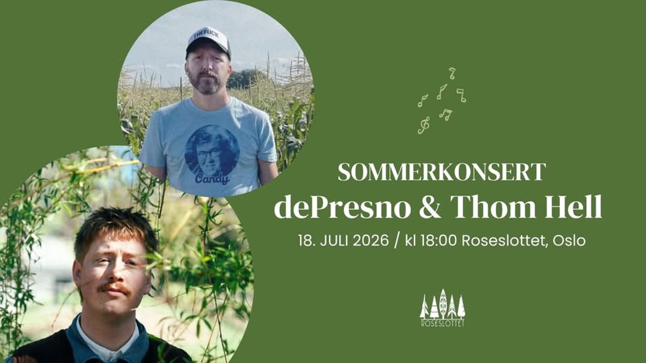 Sommerkonsert med dePresno og Thom Hell 