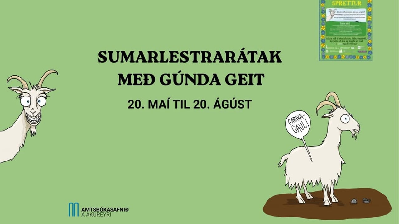 Sumarlestrarátak 2026 | Summer reading challenge