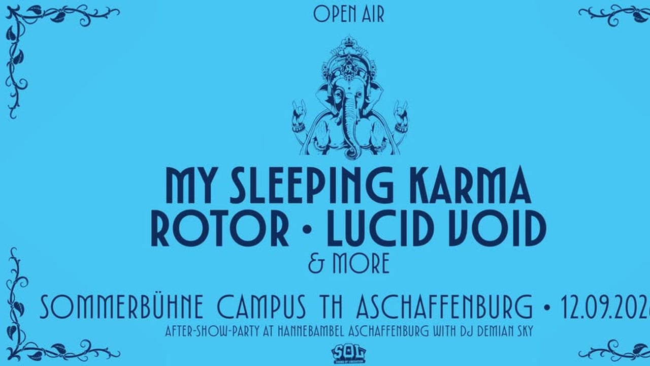 Sommerbühne Campus TH Aschaffenburg – My Sleeping Karma, Rotor, Lucid Void & more