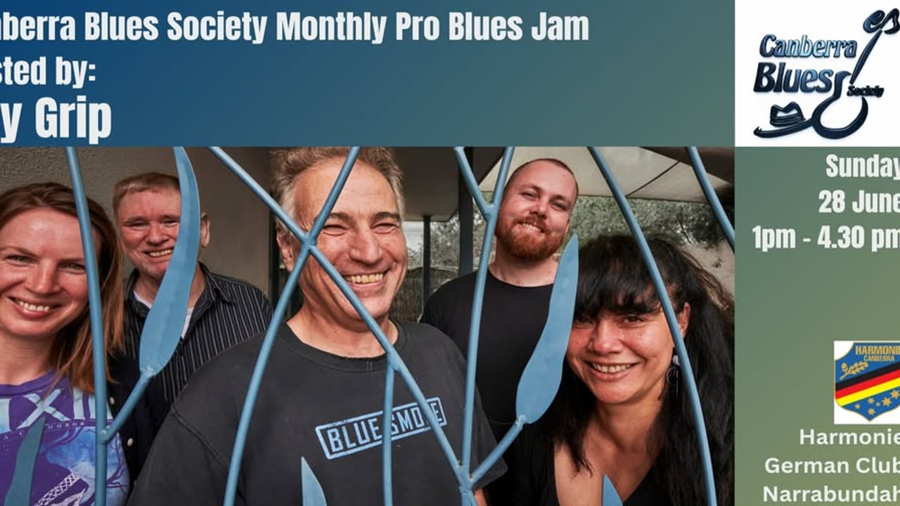 Canberra Blues Society June Pro Blues Jam - hosted by Key Grip