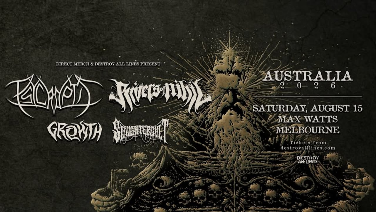 Psycroptic & Rivers of Nihil | Melbourne | Coheadline Tour + Growth & Slaughtercult | Max Watt's