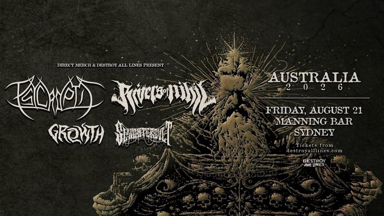 Psycroptic & Rivers of Nihil | Sydney | Coheadline Tour + Growth & Slaughtercult | Manning Bar