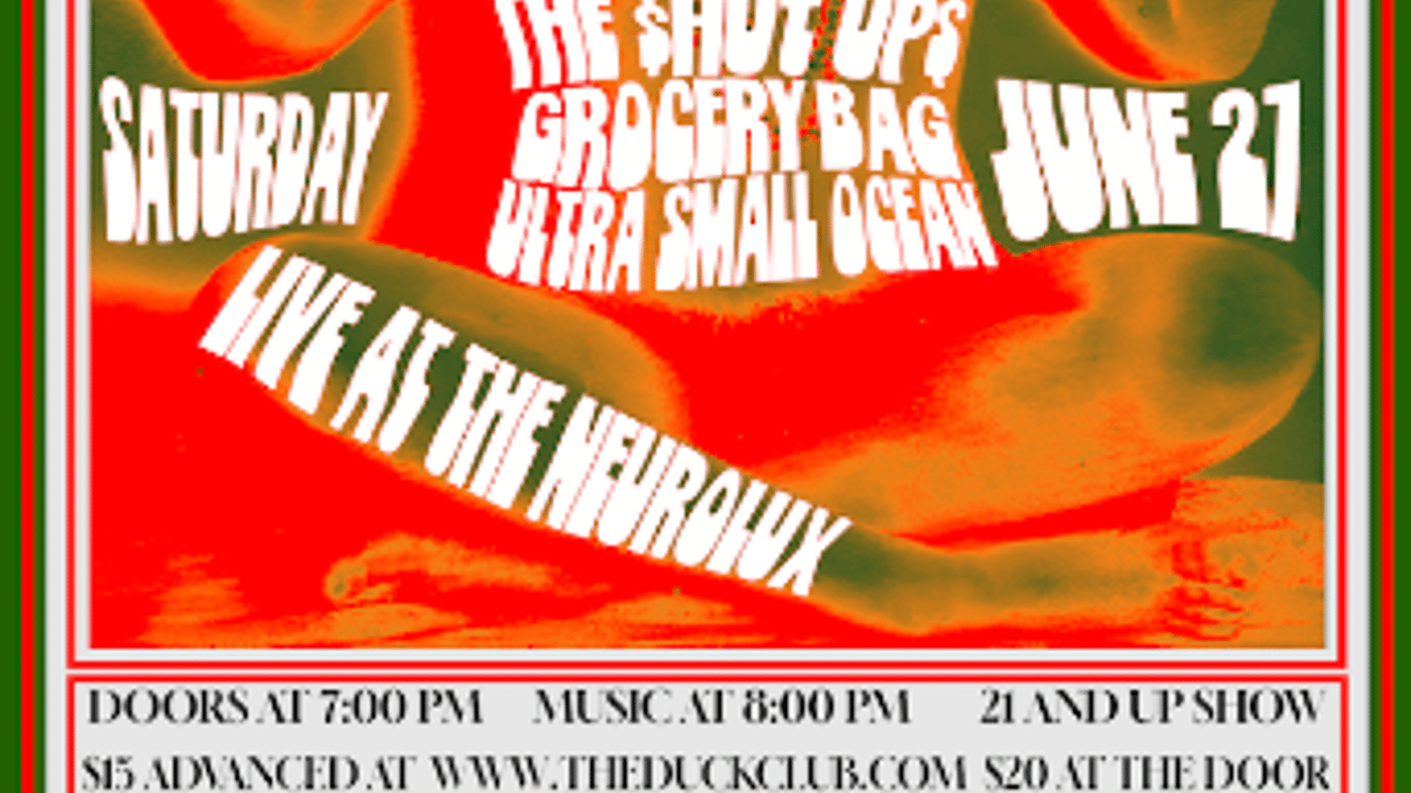 BAD QUITTERS Album Release Party with The $hut Up$, Grocery Bag, Ultra Small Ocean