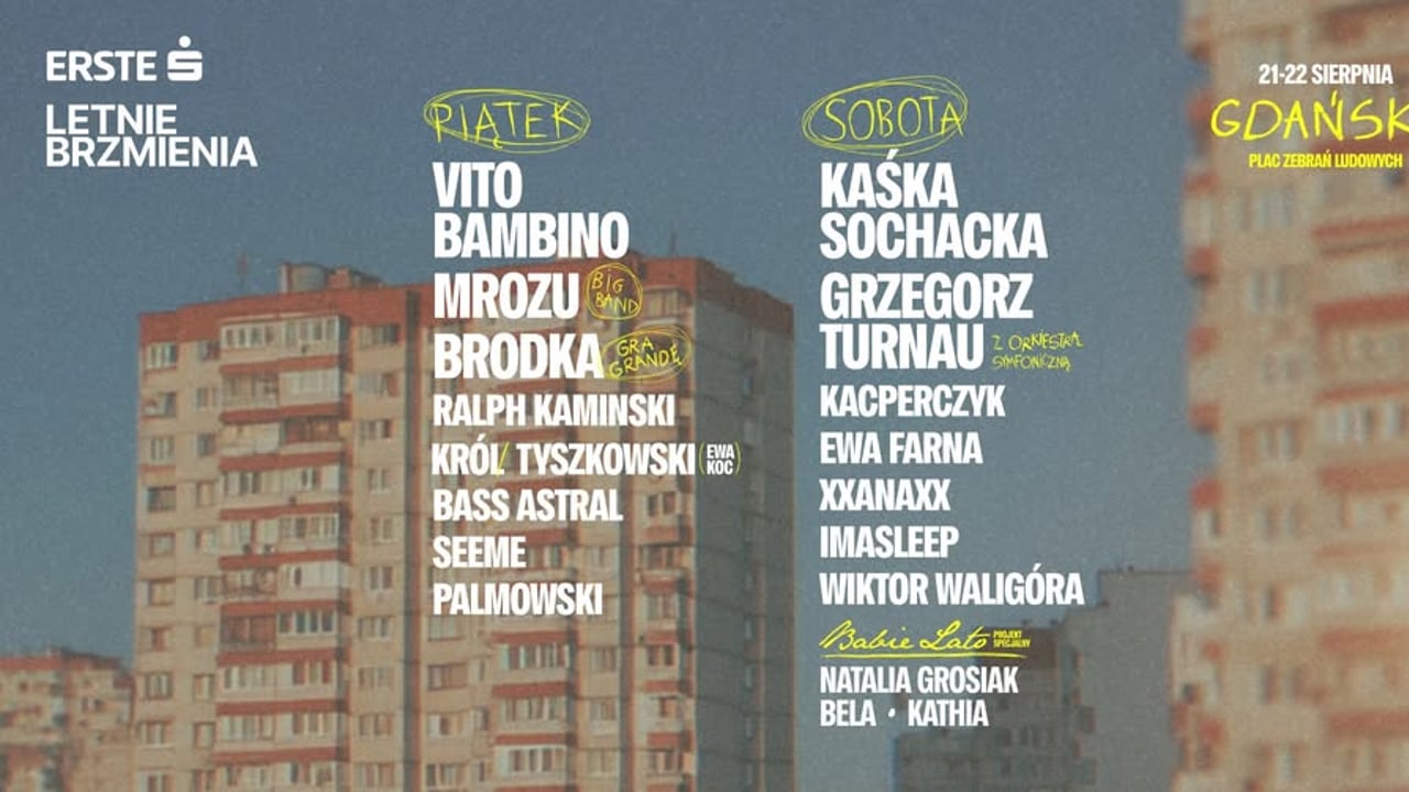 ERSTE LETNIE BRZMIENIA 2026 / Gdańsk / 21-22.08